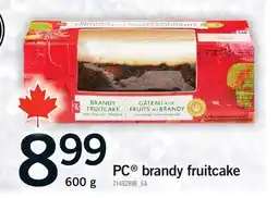 Fortinos PC BRANDY FRUITCAKE, 600 g offer