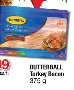 Fortinos BUTTERBALL TURKEY BACON, 375 g offer