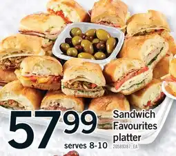 Fortinos SANDWICH FAVOURITES PLATTER, SERVES 8-10 offer