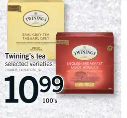 Fortinos TWINING'S TEA, 100'S offer