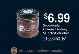 Fortinos SNOWDONIA CHEESE CHUTNEY offer
