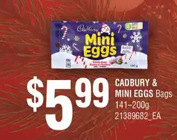Fortinos CADBURY & MINI EGGS BAGS, 141-200g offer