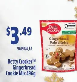 Fortinos BETTY CROCKER GINGERBREAD COOKIE MIX 496G offer