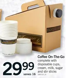 Fortinos COFFEE ON-THE-GO offer