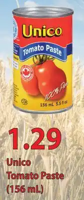 Fortinos UNICO TOMATO PASTE, 156 mL offer