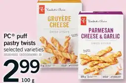 Fortinos PC PUFF PASTRY TWISTS, 100 g offer