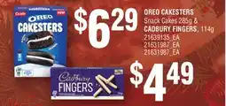 Fortinos OREO CAKESTERS SNACK CAKES, 285G offer