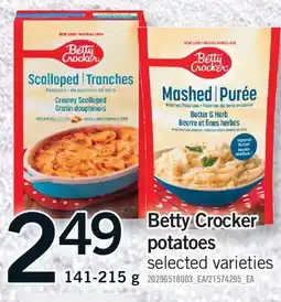 Fortinos BETTY CROCKER POTATOES, 141-215 G offer