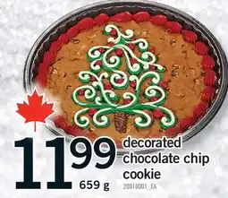 Fortinos DECORATED CHOCOLATE CHIP COOKIE, 659 G offer