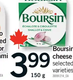 Fortinos BOURSIN CHEESE, 150 g offer