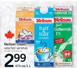 Fortinos NEILSON CREAM, 473 ML/1 L offer