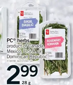 Fortinos PC HERBS, 28 g offer