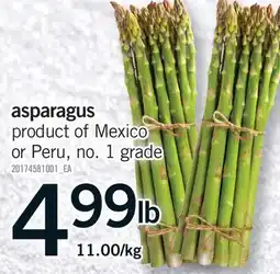 Fortinos asparagus offer