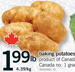 Fortinos BAKING POTATOES BAKING offer