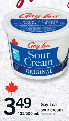 Fortinos GAY LEA SOUR CREAM, 425/500 mL offer