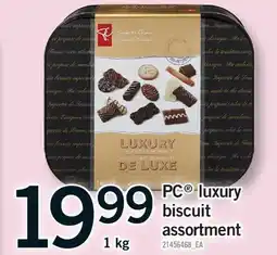 Fortinos PC LUXURY BISCUIT ASSORTMENT, 1 kg offer