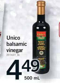 Fortinos UNICO BALSAMIC VINEGAR, 500 ML offer