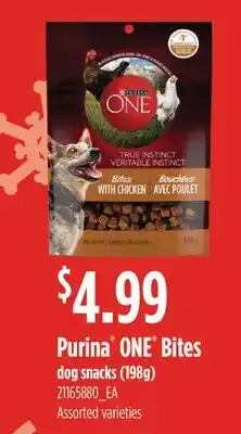 Fortinos PURINA ONE BITES DOG SNACKS, (198G) offer