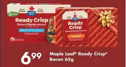 Fortinos MAPLE LEAF READY CRISP BACON, 65G offer