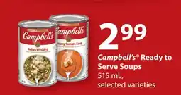 Fortinos CAMPBELL'S READY TO SERVE SOUPS, 515 mL offer
