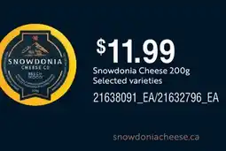 Fortinos SNOWDONIA CHEESE, 200g offer
