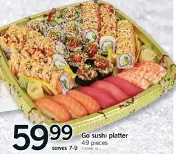 Fortinos GO SUSHI PLATTER, 49 pieces offer