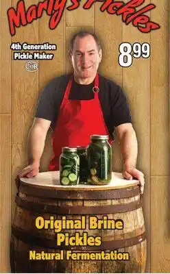 Fortinos ORIGINAL BRINE PICKLES NATURAL FERMENTATION offer