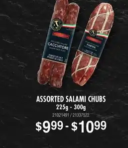 Fortinos ASSORTED SALAMI CHUBS, 225g - 300g offer