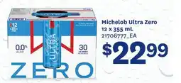 Fortinos MICHELOB ULTRA ZERO, 12 X 355 ML offer
