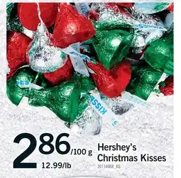 Fortinos HERSHEY'S CHRISTMAS KISSES offer