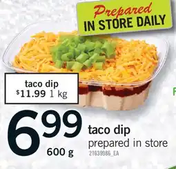 Fortinos TACO DIP, 600 G offer