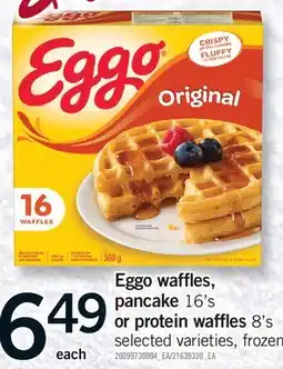Fortinos EGGO WAFFLES, PANCAKE, 16'S OR PROTEIN WAFFLES, 8'S offer