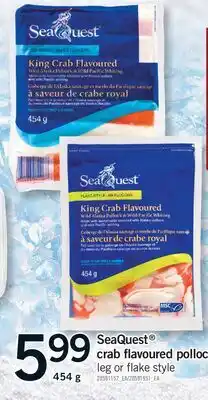 Fortinos SEAQUEST CRAB FLAVOURED POLLOCK, 454 G offer