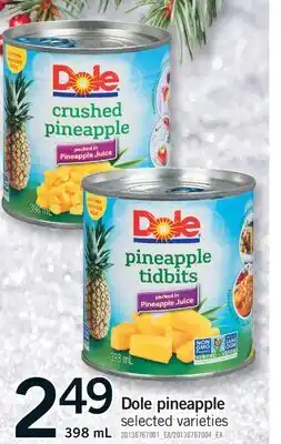 Fortinos DOLE PINEAPPLE, 398 ML offer