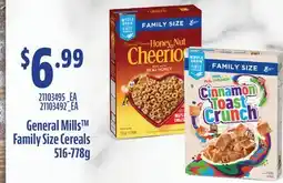 Fortinos GENERAL MILLS FAMILY SIZE CEREALS, 516-778G offer