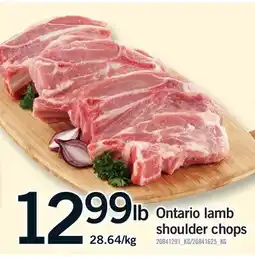 Fortinos ONTARIO LAMB SHOULDER CHOPS offer