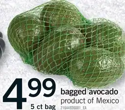 Fortinos BAGGED AVOCADO, 5 CT BAG offer