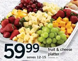 Fortinos FRUIT & CHEESE PLATTER offer