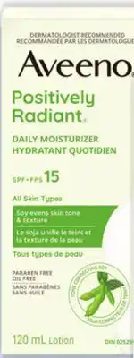 Walmart Aveeno Positively Radiant daily moisturizer SPF 15 offer