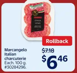 Walmart Marcangelo Italian charcuterie offer