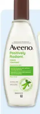 Walmart Aveeno Positively Radiant toner 200 mL offer