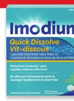 Walmart Imodium Quick Dissolve tablets offer
