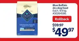 Walmart Blue Buffalo Dry Dog Food offer
