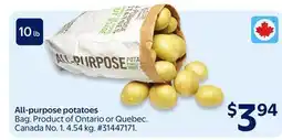 Walmart All-purpose potatoes offer