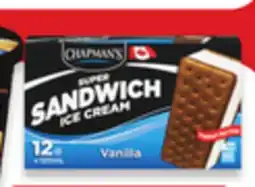 Walmart Chapman's Super Sandwich novelties 12-pack 120 mL offer