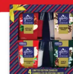 Walmart Glade candles 4—pack or Plugins scented oil refills 5-pack or kits with 2 warmers + 4 refills offer