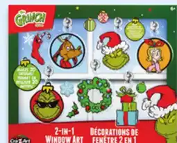 Walmart The Grinch 2-in-1 window art offer