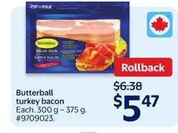 Walmart Butterball turkey bacon offer