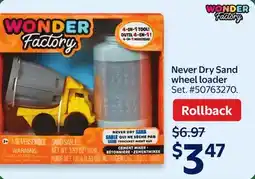 Walmart Never Dry Sand wheel loader offer