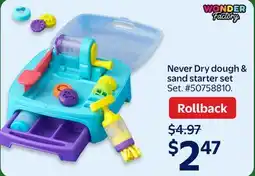 Walmart Never Dry Dough & Sand Starter Set offer